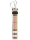 Monogram Motif Check Key Holder Beige - BURBERRY - BALAAN 4