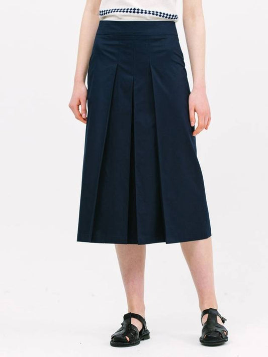 3 tuck A line skirt_navy - JUN BY JUN K - BALAAN 1