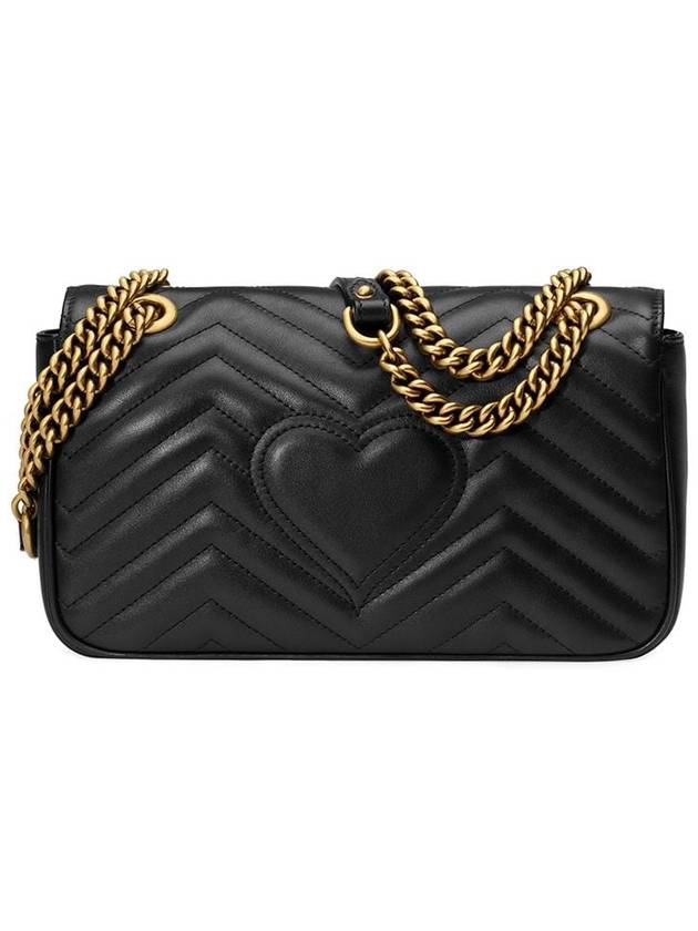 GG Marmont Matelasse Small Shoulder Bag Black - GUCCI - BALAAN 4