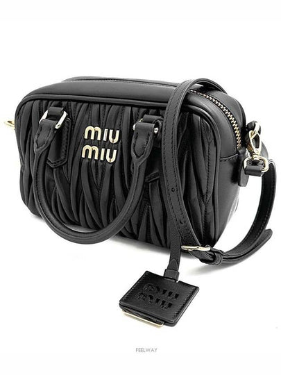 Matrace logo top handle tote and shoulder bag 5BB123 - MIU MIU - BALAAN 2