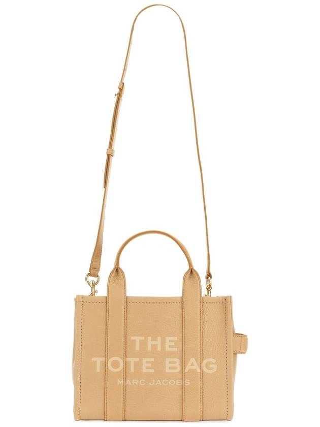 Small Leather Tote Bag Beige - MARC JACOBS - BALAAN 7