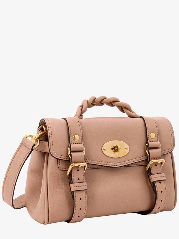 Women's Alexa Mini Leather Tote Bag Maple - MULBERRY - BALAAN 5