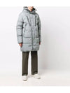 Garment Dyed Crinkle Wraps Padding Light Grey - STONE ISLAND - BALAAN 4