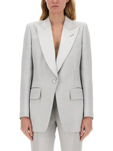 SINGLE-BREASTED TUXEDO JACKET "BIANCA" - TOM FORD - BALAAN 1