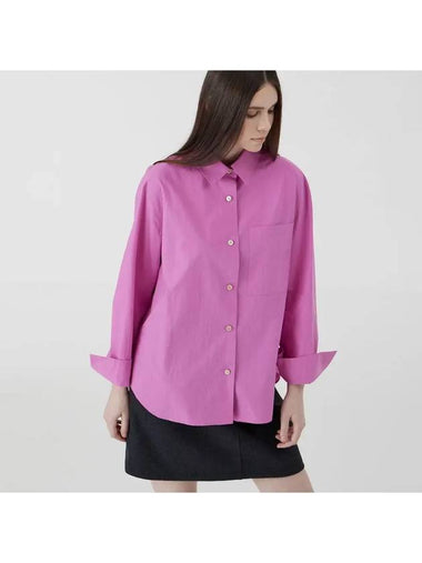 Oversized Fit Bio Cotton Shirt Jean Pink - VOYONN - BALAAN 1