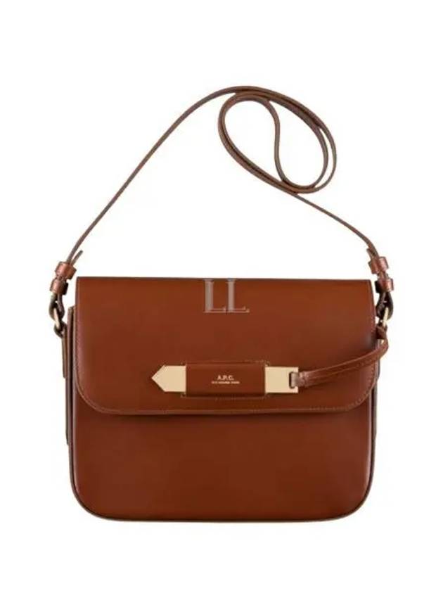 Women's Charlotte Leather Cross Bag Brown - A.P.C. - BALAAN 2