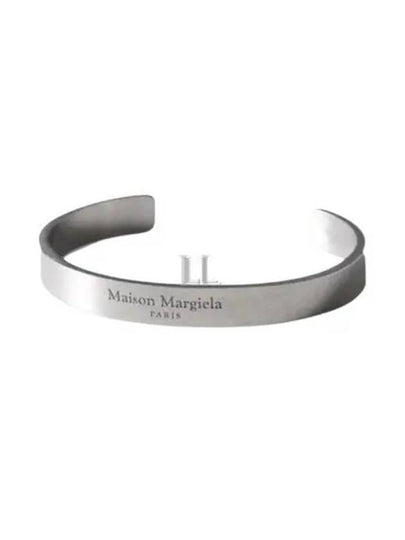 Ingraving Logo Cuff Bracelet Silver - MAISON MARGIELA - BALAAN 2