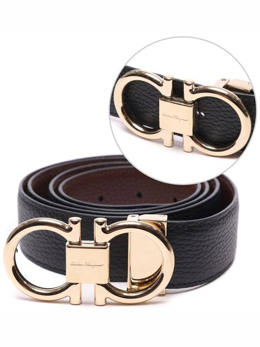 Men's Gancini Doublesided Belt - SALVATORE FERRAGAMO - BALAAN 2