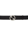 Blondie Leather Belt Black - GUCCI - BALAAN 2