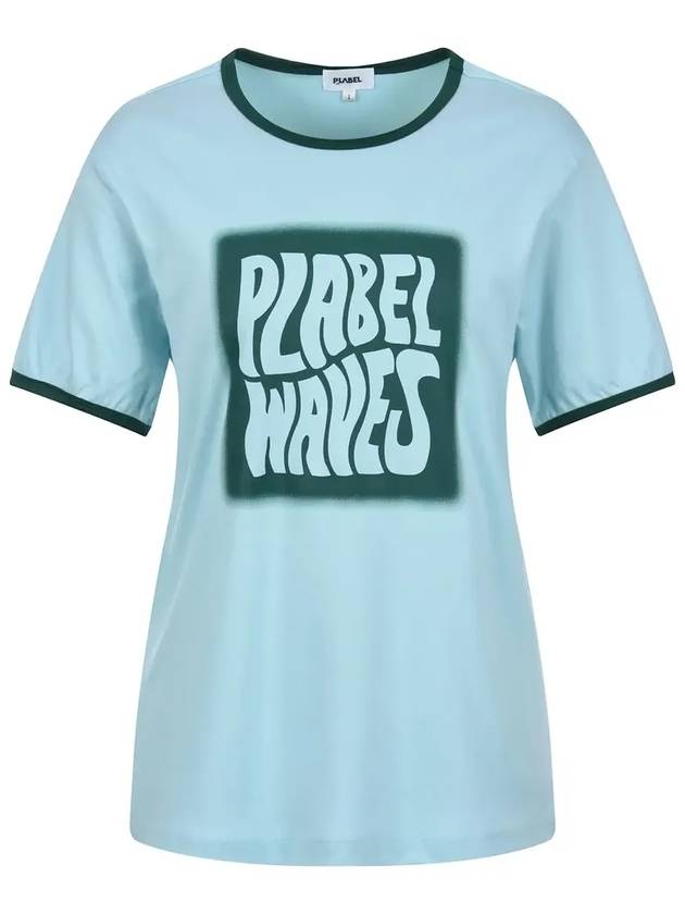 Wave color combination T-shirt MW3ME275SBL - P_LABEL - BALAAN 10