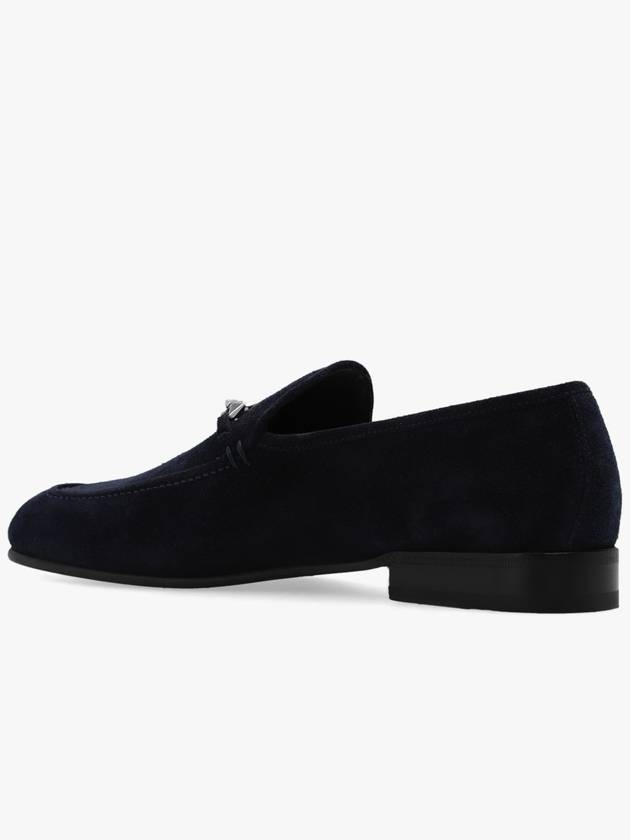 Jimmy Choo ‘Marti’ Suede Loafers, Men's, Navy Blue - JIMMY CHOO - BALAAN 5