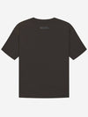 Flocking Crew Neck Cotton Short Sleeve T-Shirt Off Black - FEAR OF GOD ESSENTIALS - BALAAN 3