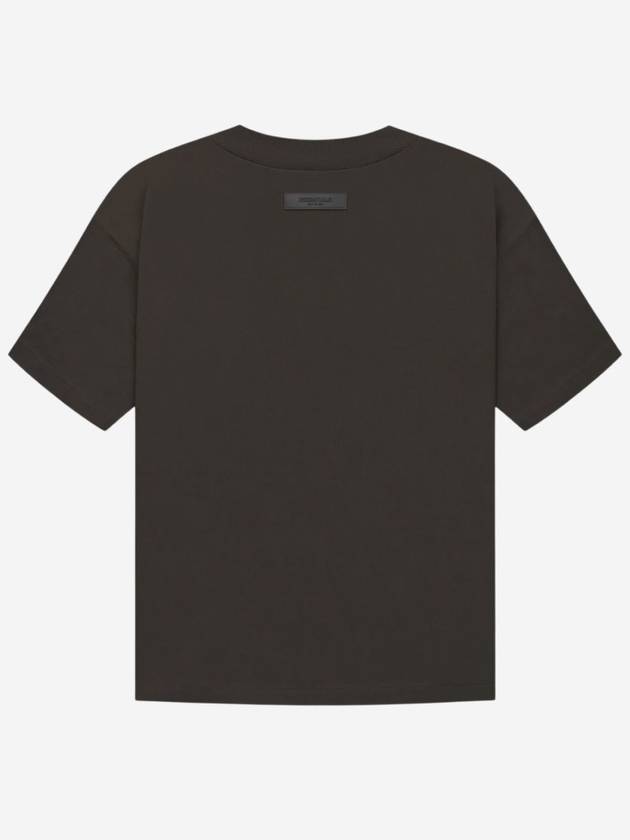 Flocking Crew Neck Cotton Short Sleeve T-Shirt Off Black - FEAR OF GOD ESSENTIALS - BALAAN 3