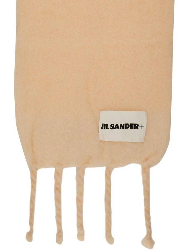 Logo Label Plain Muffler Pale Pink - JIL SANDER - BALAAN 3