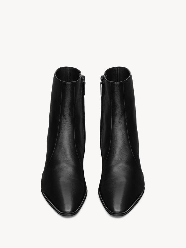 Vassili Smooth Leather Ankle Boots Black - SAINT LAURENT - BALAAN 7