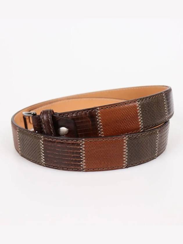 IKALOOK ITALY Casual Leather Color Cube Fashion Belt BE103 - IKALOOOK - BALAAN 3