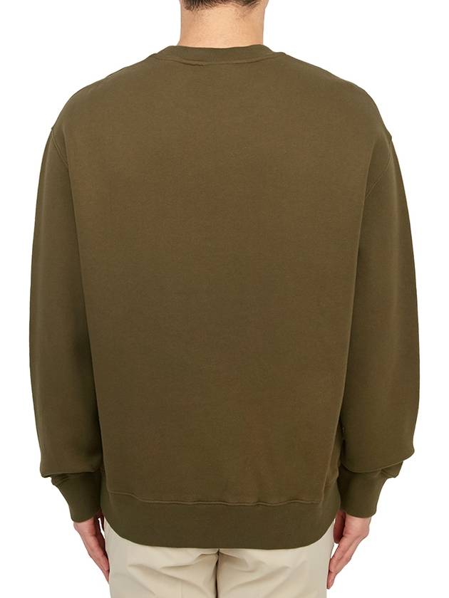 College Fox Print Sweatshirt Khaki - MAISON KITSUNE - BALAAN 5