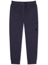 Diagonal Raised Fleece Cargo Track Pants Navy - CP COMPANY - BALAAN 1