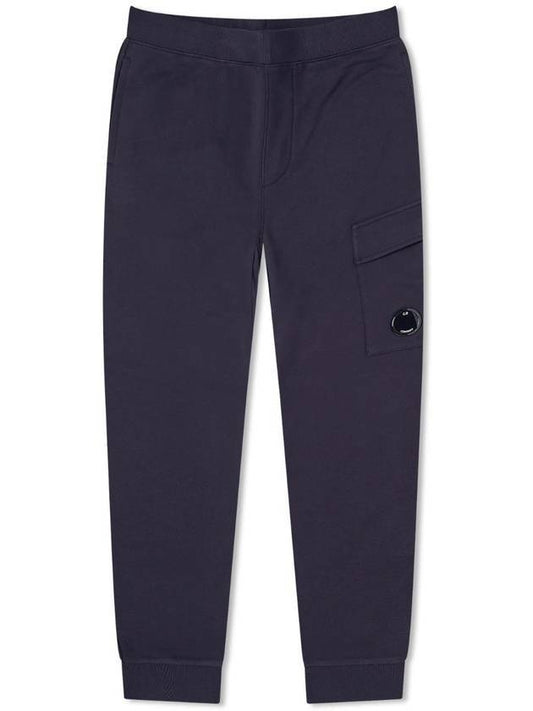 Diagonal Raised Fleece Cargo Track Pants Navy - CP COMPANY - BALAAN 1