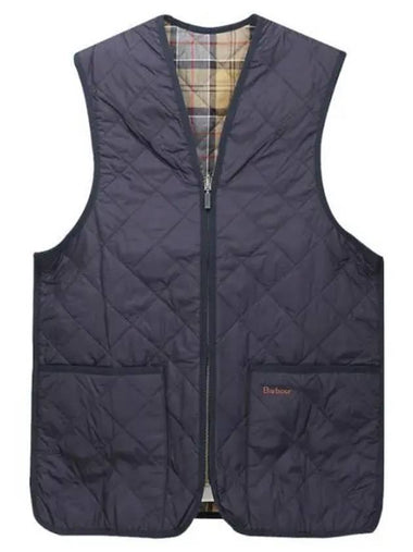 Quilted Waistcoat Zip In Liner Vest Navy - BARBOUR - BALAAN 1