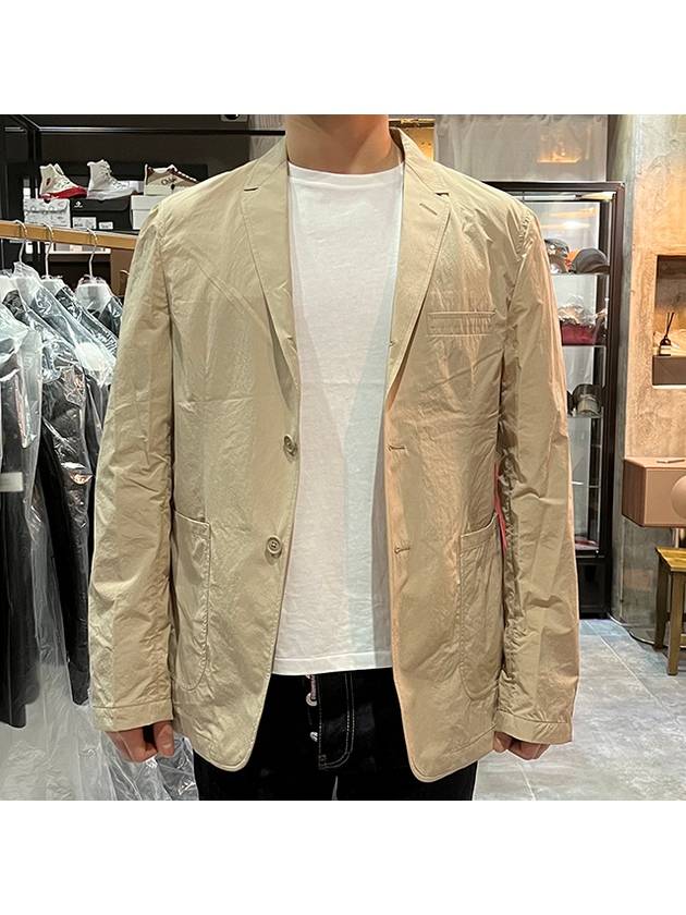 High Density Nylon Tech Patch Pocket Sports Jacket Khaki - THOM BROWNE - BALAAN 7