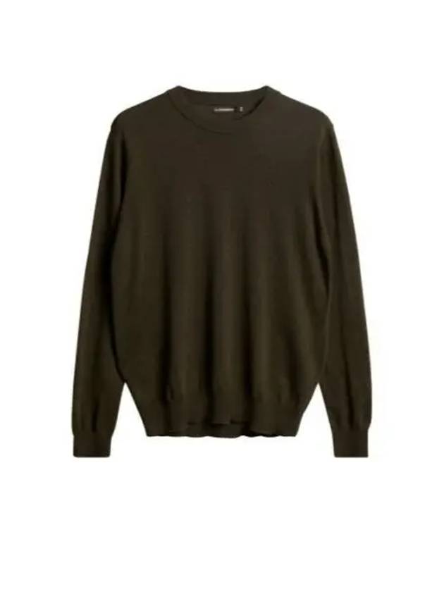 Men's Keane Crew Neck Merino Sweater Forest Green - J.LINDEBERG - BALAAN 2