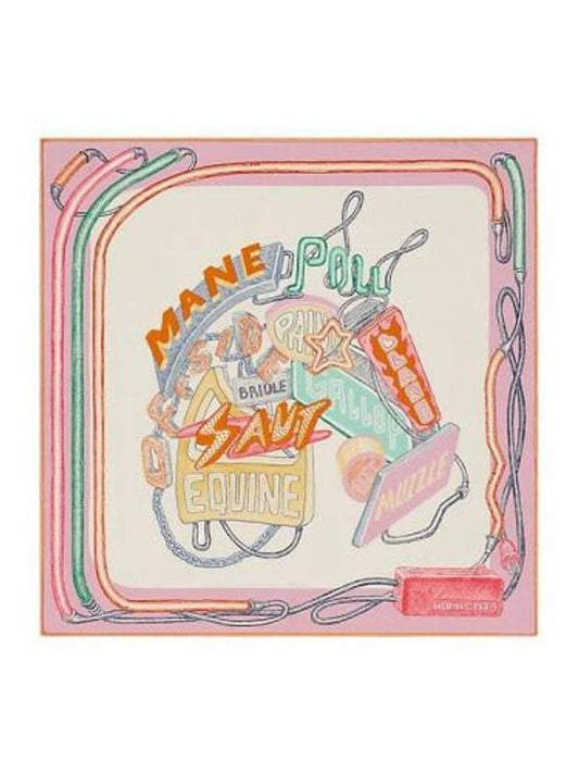 Chevaloscope Neon 45 Scarf Pink - HERMES - BALAAN 2