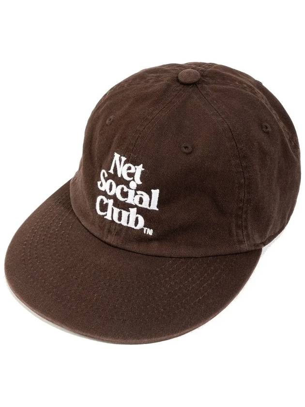 OG LOGO ROUND VISOR CAP DEEP BROWN - NET SOCIAL CLUB - BALAAN 2