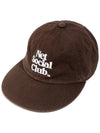 OG LOGO ROUND VISOR CAP DEEP BROWN - NET SOCIAL CLUB - BALAAN 4