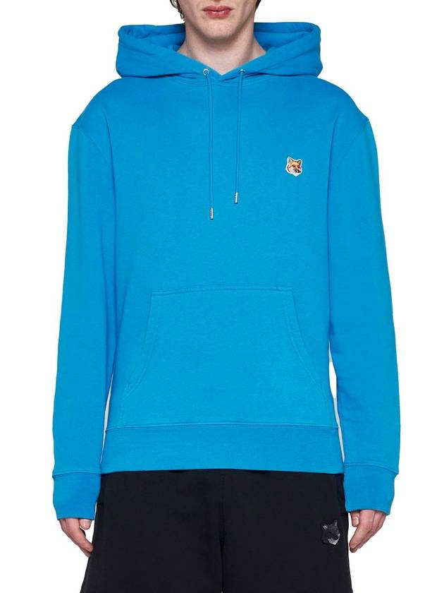 Fox Head Patch Regular Hoodie Light Blue - MAISON KITSUNE - BALAAN 3