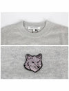 Bold Fox Head Wool Knit Top Grey - MAISON KITSUNE - BALAAN 6