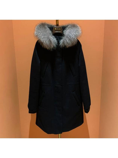 Cashmere Storm System Icery Long Parka Navy - LORO PIANA - BALAAN 2