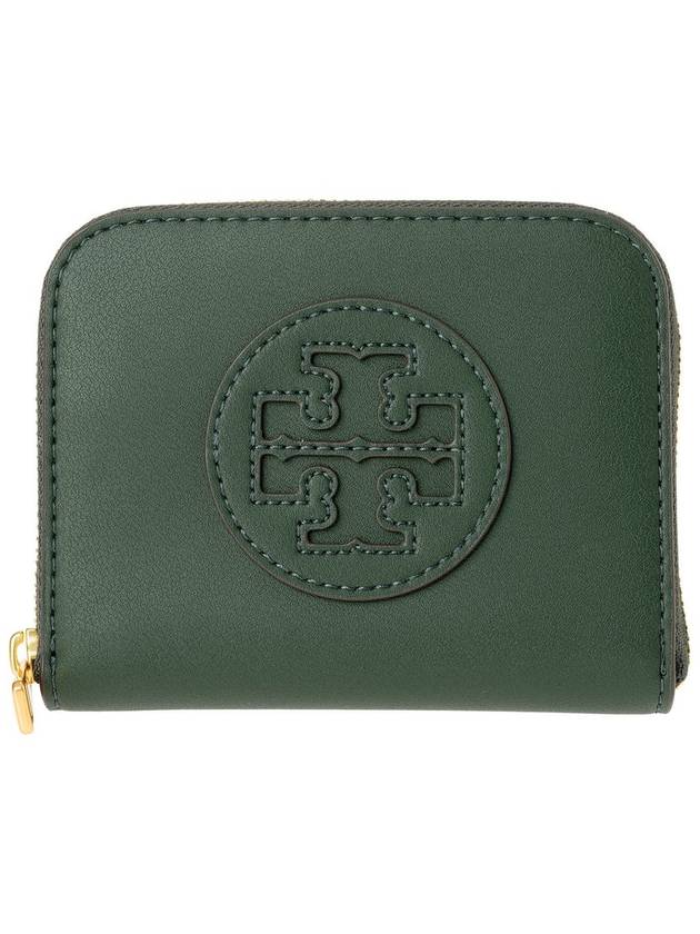 Ella Bio Small Zipper Card Wallet Green - TORY BURCH - BALAAN 2