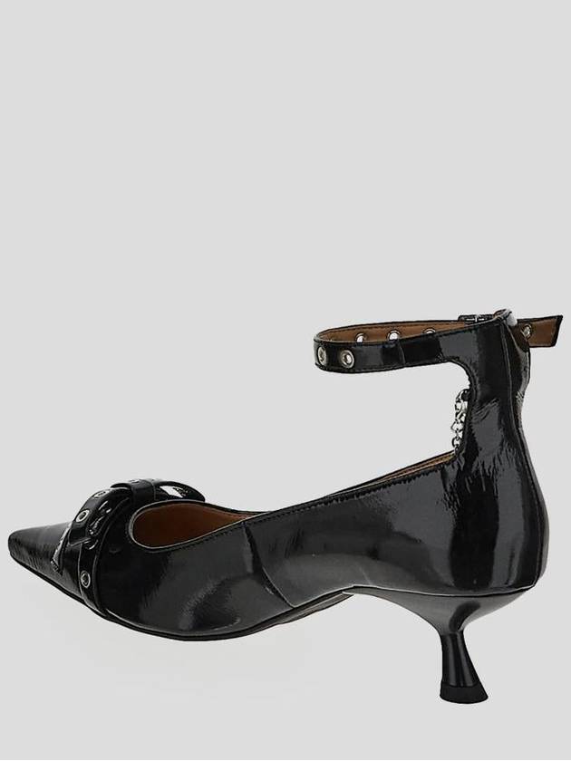 Kitten Bow Detail Pumps Black - GANNI - BALAAN 4