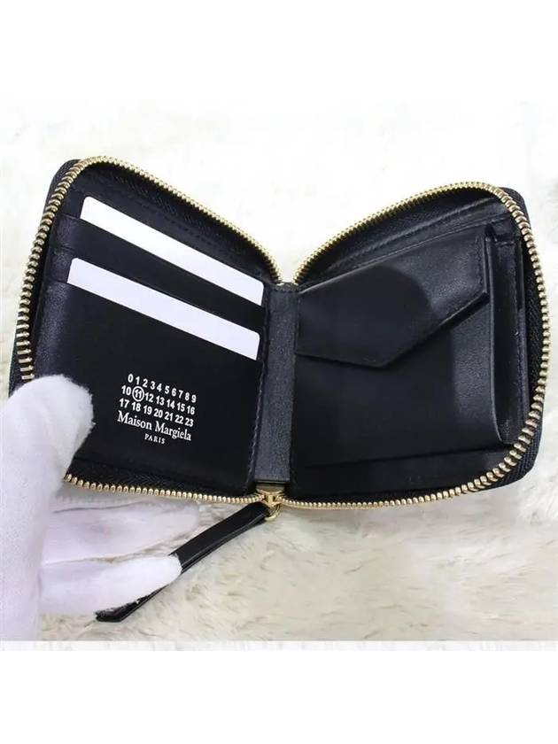 Stitch Zip Around Medium Half Wallet Black - MAISON MARGIELA - BALAAN 6