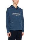 Old Treatment Oversized Fit Cotton Hoodie Royal Blue - STONE ISLAND - BALAAN 4