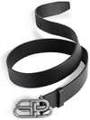 BB Extra 40 Leather Belt Black - BALENCIAGA - BALAAN 3