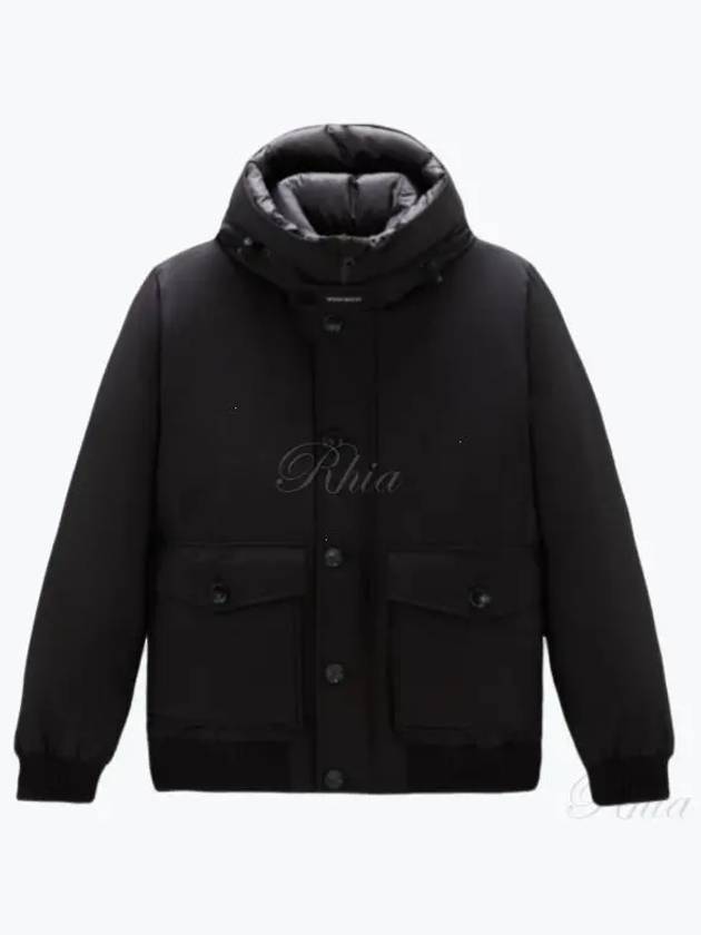 Polar Bomber in Llama Claus CFWOOU0785MRUT0001 BLK Jacket - WOOLRICH - BALAAN 1