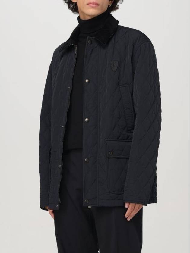 Corduroy Collar Quilted Jacket Black - BURBERRY - BALAAN 4