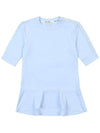 Golf Wear One Point Frill T-Shirt BLUE - WHITEBALL - BALAAN 6