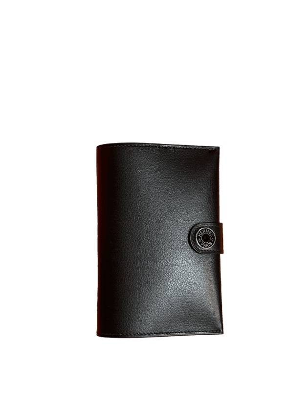 R.M.S Passport Holder Evergrain & Palladium Noir - HERMES - BALAAN 1