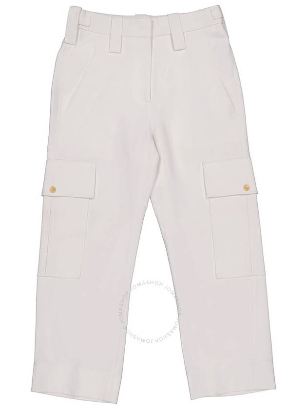 Women's Fasttown Slim Straight Pants White - BURBERRY - BALAAN 4