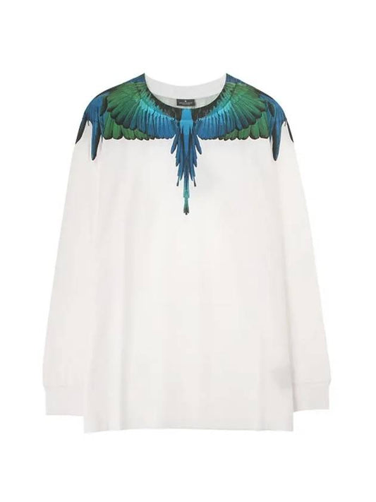 Wings LS Cotton Long Sleeve T-Shirt White - MARCELO BURLON - BALAAN 1