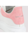 Oversized Leather Low Top Sneakers White Pink - ALEXANDER MCQUEEN - BALAAN 5