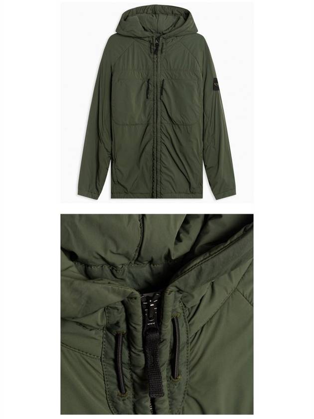 Comfort Tech Composite Light Hooded Jacket Dark Green - STONE ISLAND - BALAAN 5