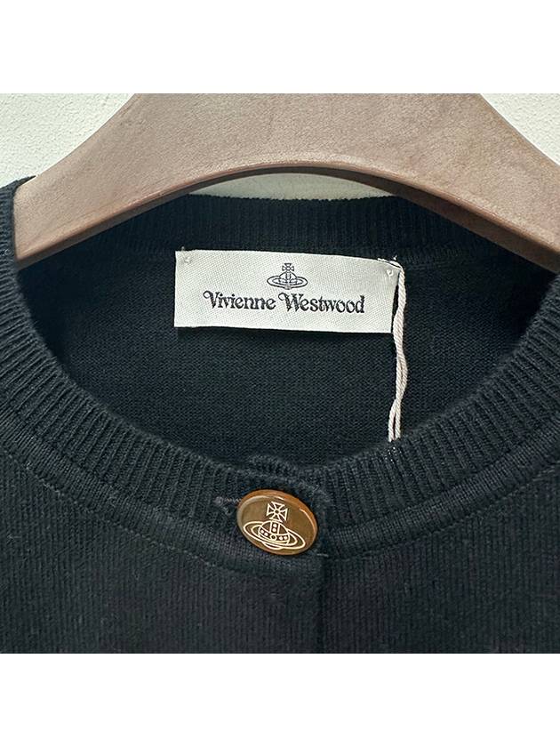 Bea Crop Cardigan Black - VIVIENNE WESTWOOD - BALAAN 6