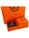 Small Chaine D'Ancre Enchainee Ring Silver - HERMES - BALAAN 7