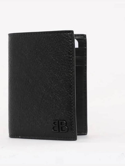 Monaco Vertical Half Wallet Black - BALENCIAGA - BALAAN 2