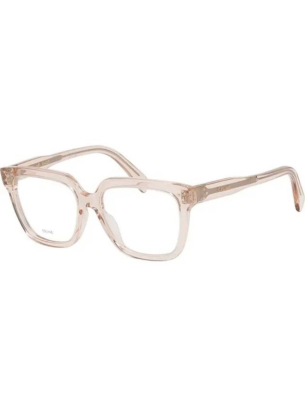 Glasses frame CL50094I 072 transparent beige square horn - CELINE - BALAAN 7