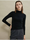 Wool Half Turtleneck Black - MANAVIS7 - BALAAN 4